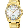 Candino Candino Lady Elegance Date C4755/1  C4755/1 кварцевые женские часы перламутровый циферблат, браслет нержавеющая сталь с pvd-покрытием — вид спереди