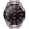 Tissot Tissot T-Touch Connect Sport T153.420.44.051.00 T Touch T1534204405100 кварцевые мужские часы черный циферблат, браслет титановый — вид спереди