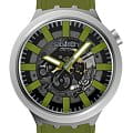 Swatch Swatch Big Bold Irony Standard SB07S118  SB07S118 кварцевые мужские часы  серый циферблат, браслет резина — вид спереди