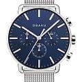 Obaku Obaku Havn Cyan V232GCCLMC  V232GCCLMC кварцевые женские часы синий циферблат, браслет нержавеющая сталь — вид спереди