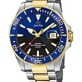 Jaguar Jaguar Executive Diver J863/3  J863/3 кварцевые мужские часы синий циферблат, браслет нержавеющая сталь с pvd-покрытием — вид спереди