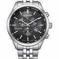 Citizen Citizen Eco-Drive AT2570-56E  AT2570-56E кварцевые мужские часы черный циферблат, браслет нержавеющая сталь — вид спереди
