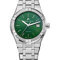 Maurice Lacroix Maurice Lacroix Aikon Quartz AI1108-SS002-630-1  AI1108-SS002-630-1 кварцевые мужские часы зеленый циферблат, браслет нержавеющая сталь — вид спереди