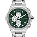 Jacques Philippe Jacques Philippe Esquire JPQGC0413X6S  JPQGC0413X6S кварцевые мужские часы зеленый циферблат, браслет нержавеющая сталь — вид спереди