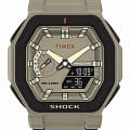 Timex Timex Command Encounter TW2V35500  TW2V35500 кварцевые мужские часы бежевый циферблат, браслет пластик — вид спереди