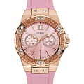 Guess Guess W1053L3  W1053L3 кварцевые женские часы розовый циферблат, браслет силикон — вид спереди