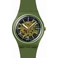 Swatch Swatch Gent Biosourced Lacquered SO28G110  SO28G110 кварцевые женские часы зеленый циферблат, браслет биоматериал — вид спереди