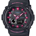 Casio Casio Baby-G BGA-280DN-1ADR (BGA-280DN-1A)  BGA-280DN-1ADR кварцевые женские часы черный циферблат, браслет пластик — вид спереди