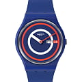 Swatch Swatch Gent Biosourced Standard SO28N703  SO28N703 кварцевые женские часы цветной циферблат, браслет силикон — вид спереди