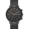 Michael Kors Michael Kors Portia MK8504  MK8504 кварцевые мужские часы черный циферблат, браслет нержавеющая сталь с pvd-покрытием — вид спереди