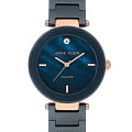 Anne Klein Anne Klein Diamond  1018RGNV  1018RGNV кварцевые женские часы синий циферблат, браслет сталь + pvd + керамика — вид спереди
