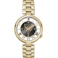 Plein Sport Plein Sport Tiger Luxe PSMBA0223  PSMBA0223 кварцевые женские часы золотой циферблат, браслет сталь с ip покрытием — вид спереди