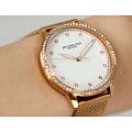 Stuhrling Stuhrling Dorset 3904.4 кварцевые женские часы часы крупный план золотой циферблата