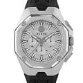 Philipp Plein Philipp Plein Octagon PWTBA0123  PWTBA0123 кварцевые мужские часы серебристый циферблат, браслет силикон — вид спереди