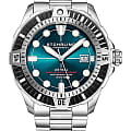 Stuhrling Stuhrling Aquadiver 1005.03  1005.03 механические мужские часы  синий циферблат, браслет нержавеющая сталь — вид спереди