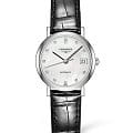 Longines Longines Elegant Collection L4.309.4.87.2  L43094872 механические женские часы перламутровый циферблат, браслет кожаный — вид спереди