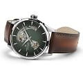 Hamilton Hamilton Jazzmaster Open Heart Auto H32705560, jazzmaster швейцария мужские часы на браслете кожаный боковой вид