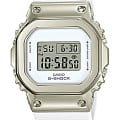 Casio Casio G-Shock GM-S5600G-7 GM GM-S5600G-7ER электронные женские часы  белый циферблат, браслет полимер — вид спереди