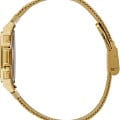Casio Casio Vintage A1000MG-9 кварцевые мужские часы часы, крупный план золотой циферблат