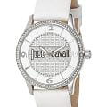 Just Cavalli Just Cavalli R7251127503  R7251127503 кварцевые женские часы серебристый циферблат, браслет кожаный — вид спереди
