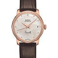 Mido Mido Baroncelli M027.207.36.106.00  M0272073610600 механические женские часы перламутровый циферблат, браслет кожаный — вид спереди