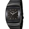 Rado Rado Sintra R13723162  R13723162 кварцевые мужские часы черный циферблат, браслет керамика — вид спереди