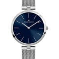 Jacques Lemans Jacques Lemans Classic 1-2024Q  1-2024Q кварцевые женские часы синий циферблат, браслет нержавеющая сталь — вид спереди