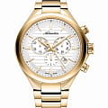 Adriatica Adriatica Passion A8334.1113CH  A8334.1113CH кварцевые мужские часы белый циферблат, браслет нержавеющая сталь с pvd-покрытием — вид спереди