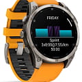 Garmin Garmin Fenix 8 47mm Amoled Sapphire Titanium Orange 010-02904-11 - наручные мужские часы наручные часы в перспективе  циферблат