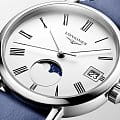 Longines Longines Elegant Collection Moonphase L4.330.4.11.2  наручные мужские часы фото под углом.