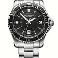 Victorinox Victorinox 241697  241697 кварцевые мужские часы черный циферблат, браслет нержавеющая сталь — вид спереди