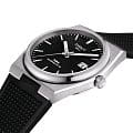 Tissot Tissot PRX Powermatic 80 T137.407.17.051.00 механические мужские часы часы, крупный план черный циферблат