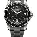 Victorinox Victorinox 241698  241698 кварцевые мужские часы черный циферблат, браслет каучук — вид спереди