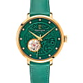 Pierre Lannier Pierre Lannier Eolia 310F577  310F577 механические женские часы зеленый циферблат, браслет кожаный — вид спереди
