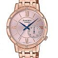 Casio Casio Sheen SHE-3046PG-4AUER  SHE-3046PG-4AUER кварцевые женские часы розовый циферблат, браслет сталь с ip покрытием — вид спереди