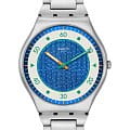 Swatch Swatch Skin Irony 42 SS07S143G  SS07S143G кварцевые женские часы синий циферблат, браслет нержавеющая сталь — вид спереди