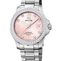 Jaguar Jaguar Woman J892/2  J892/2 кварцевые женские часы розовый циферблат, браслет нержавеющая сталь — вид спереди