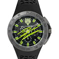 Plein Sport Plein Sport Thunderstorn Chrono PSABA0623  PSABA0623 кварцевые мужские часы черный циферблат, браслет силикон — вид спереди