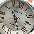 Casio Casio Sheen SHE-4050L-7A, sheen япония женские часы на браслете кожаный боковой вид