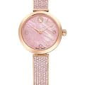 Swarovski Swarovski Illumina 5678756  5678756 кварцевые женские часы перламутровый циферблат, браслет нержавеющая сталь с pvd-покрытием — вид спереди