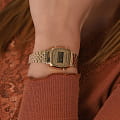 Casio Casio Collection LA670WETG-9A женские часы желтый циферблат на запястье