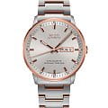 Mido Mido Commander Chronometer M021.431.22.031.00  M0214312203100 механические мужские часы серебристый циферблат, браслет нержавеющая сталь — вид спереди