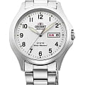 Orient Orient 3 Stars RA-AB0F15S  RA-AB0F15S механические мужские часы белый циферблат, браслет нержавеющая сталь — вид спереди