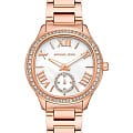 Michael Kors Michael Kors Sage MK4806  MK4806 кварцевые женские часы перламутровый циферблат, браслет нержавеющая сталь с pvd-покрытием — вид спереди