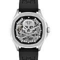 Philipp Plein Philipp Plein The Skeleton PWRAA1023  PWRAA1023 механические мужские часы  циферблат, браслет силикон — вид спереди