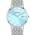 Jacques Lemans Jacques Lemans Classic 1-2171J  1-2171J кварцевые мужские часы голубой циферблат, браслет нержавеющая сталь — вид спереди