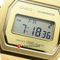 Casio Casio Vintage A1000MG-9  японские мужские часы на браслете сталь с ip покрытием боковой вид