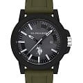 U.S. Polo Assn. U.S. Polo Assn. Yard USPA1029-05  USPA1029-05 кварцевые мужские часы зеленый циферблат, браслет силикон — вид спереди