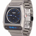 Слава Слава Погоня 9007738/100-GL32  9007738/100-GL32 кварцевые мужские часы черный циферблат, браслет титановый — вид спереди