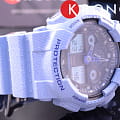Casio Casio G-Shock GA-100DE-2A, g-shock япония мужские часы на браслете пластик боковой вид